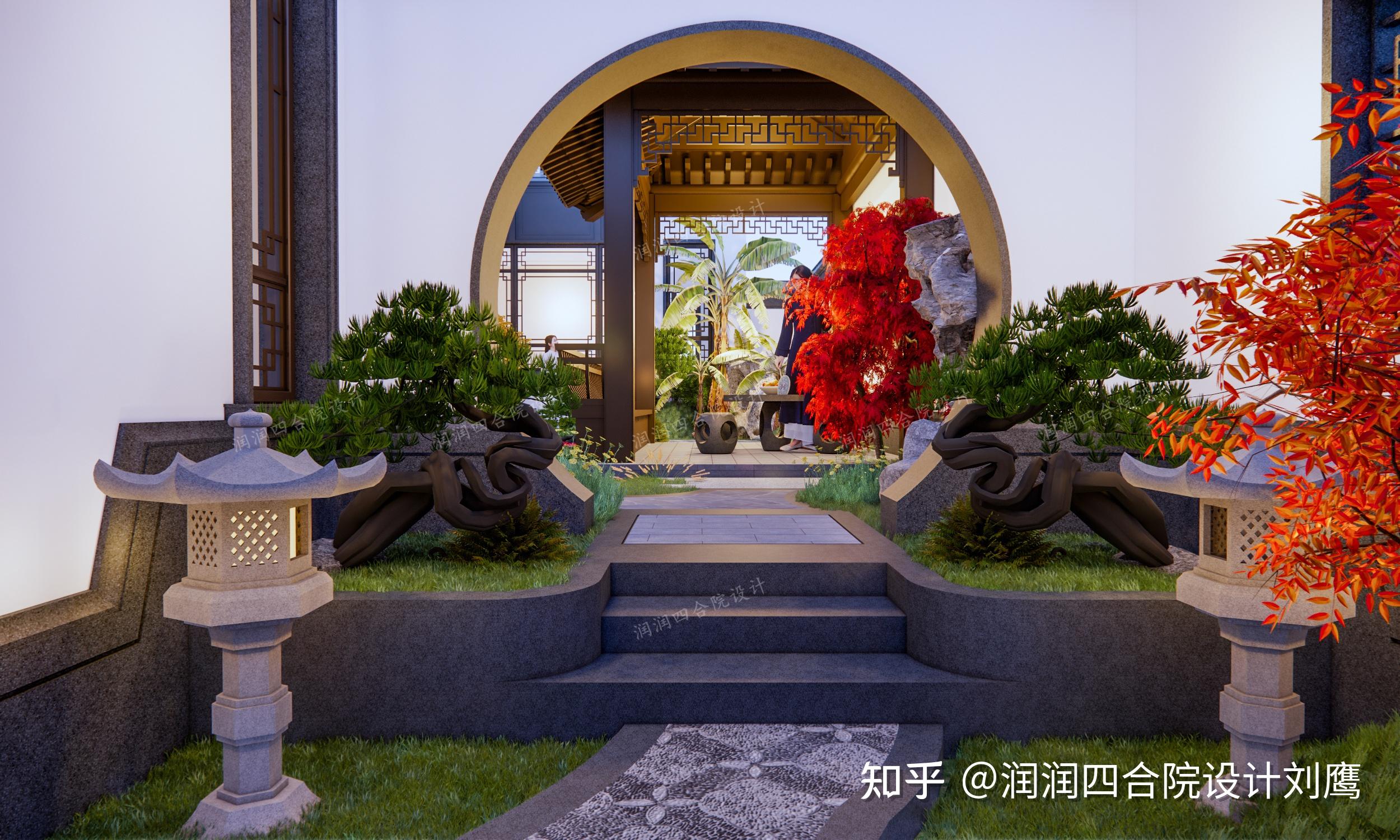 润润四合院设计刘鹰：两进苏式合院别墅18×32，庭院深深，意境悠然 - 知乎