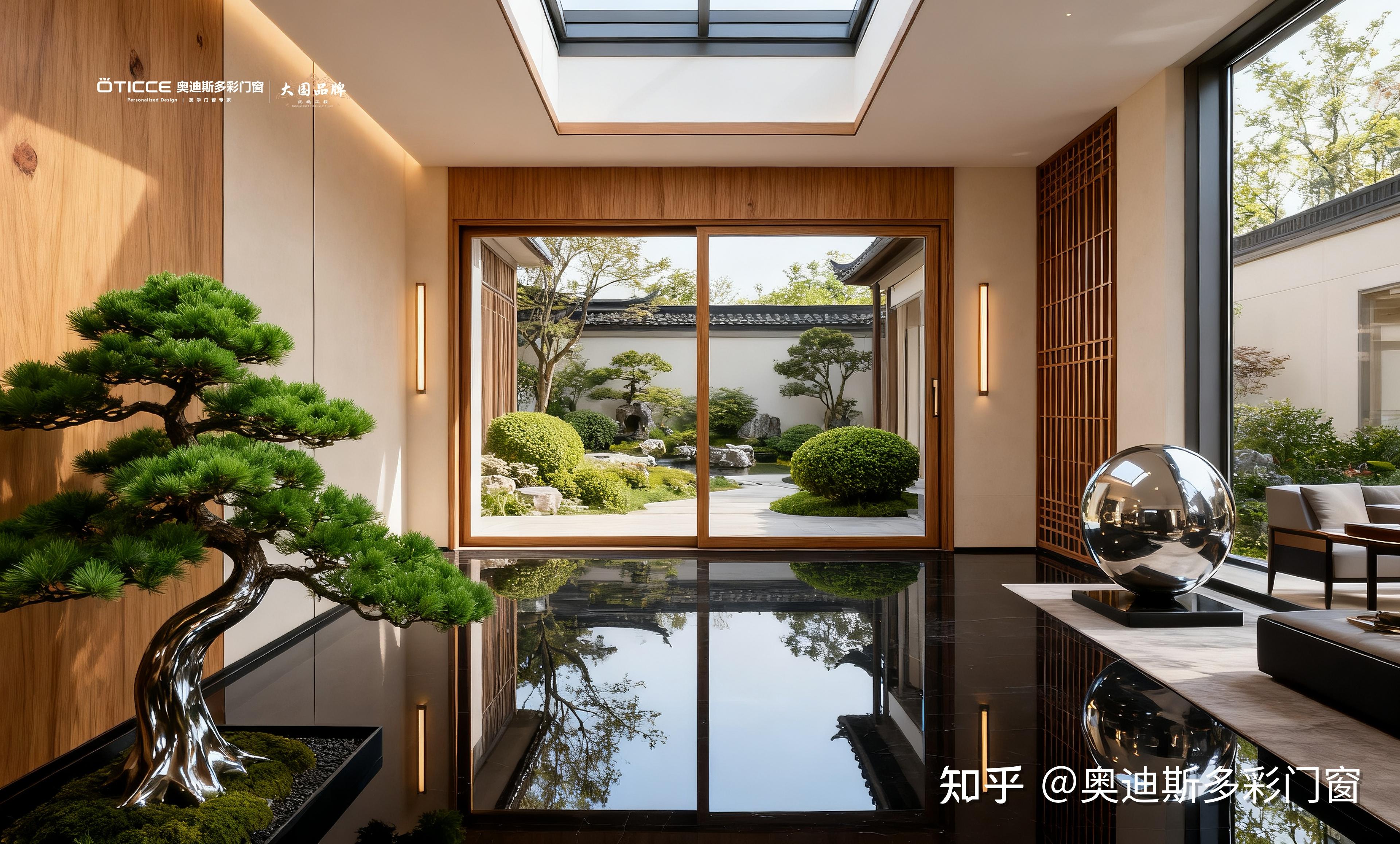 穿越千年的风雅:宋式美学装修,木纹铝合金门窗里的东方诗意 - 知乎