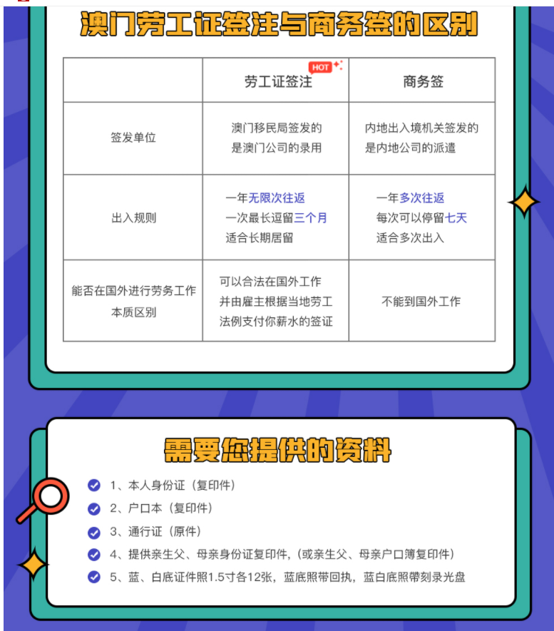 2021年如何辦理澳門勞工證澳門勞工證辦理流程澳門上班需要什麼條件