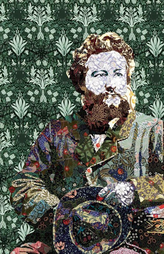 画家故事150年前的印花图案今天还是好时髦威廉莫里斯williammorris