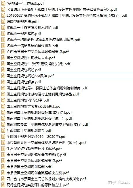 资源分享--国土空间规划资料 - 知乎