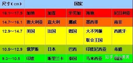 全球男性丁丁尺寸地图 知乎