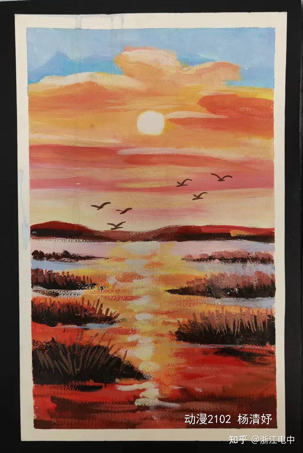 浙江省广播电视中等专业学校计算机设计专业水粉静物课程作品展