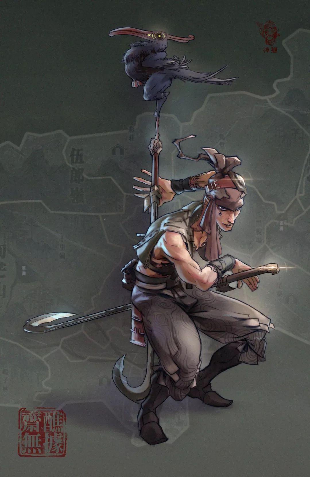 青金石笏半仞高,外温润,内藏刀,结炁锋利透骨削.