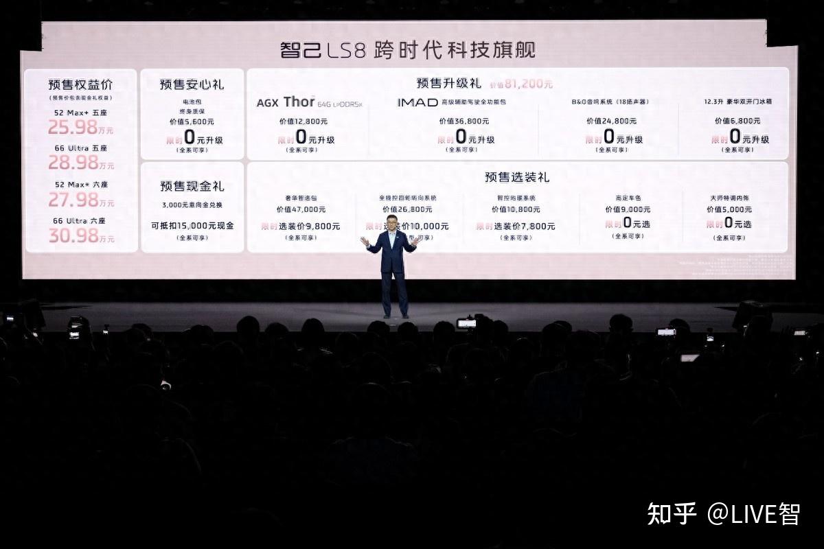 30万内即可尊享百万级跨代际体验,智己LS8开启预售