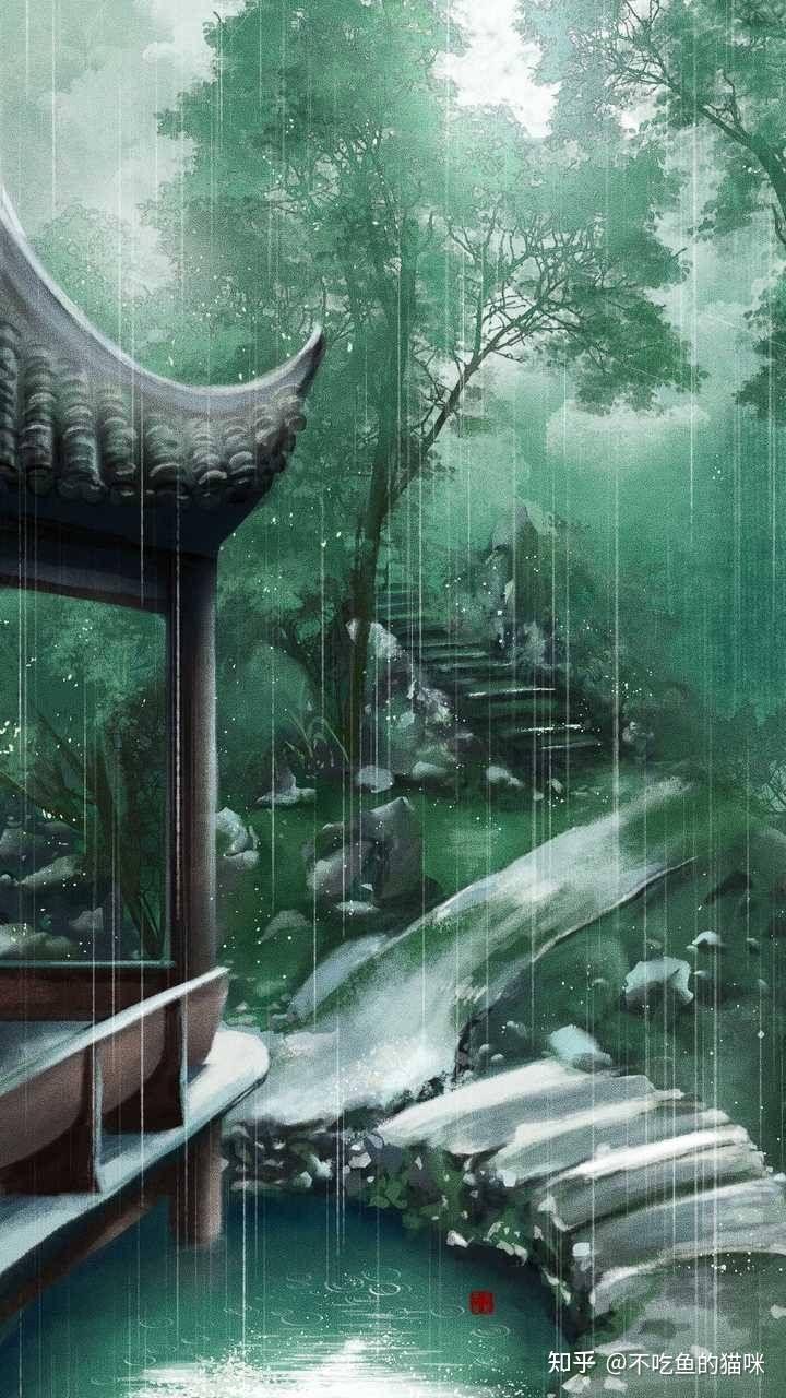 男生说深山夕照深秋雨图片