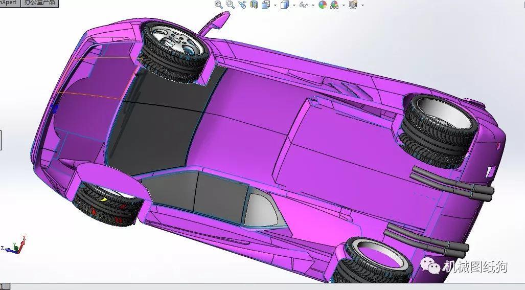 【汽車轎車】蘭博基尼diablo(迪亞波羅)跑車外殼3d圖紙 solidworks