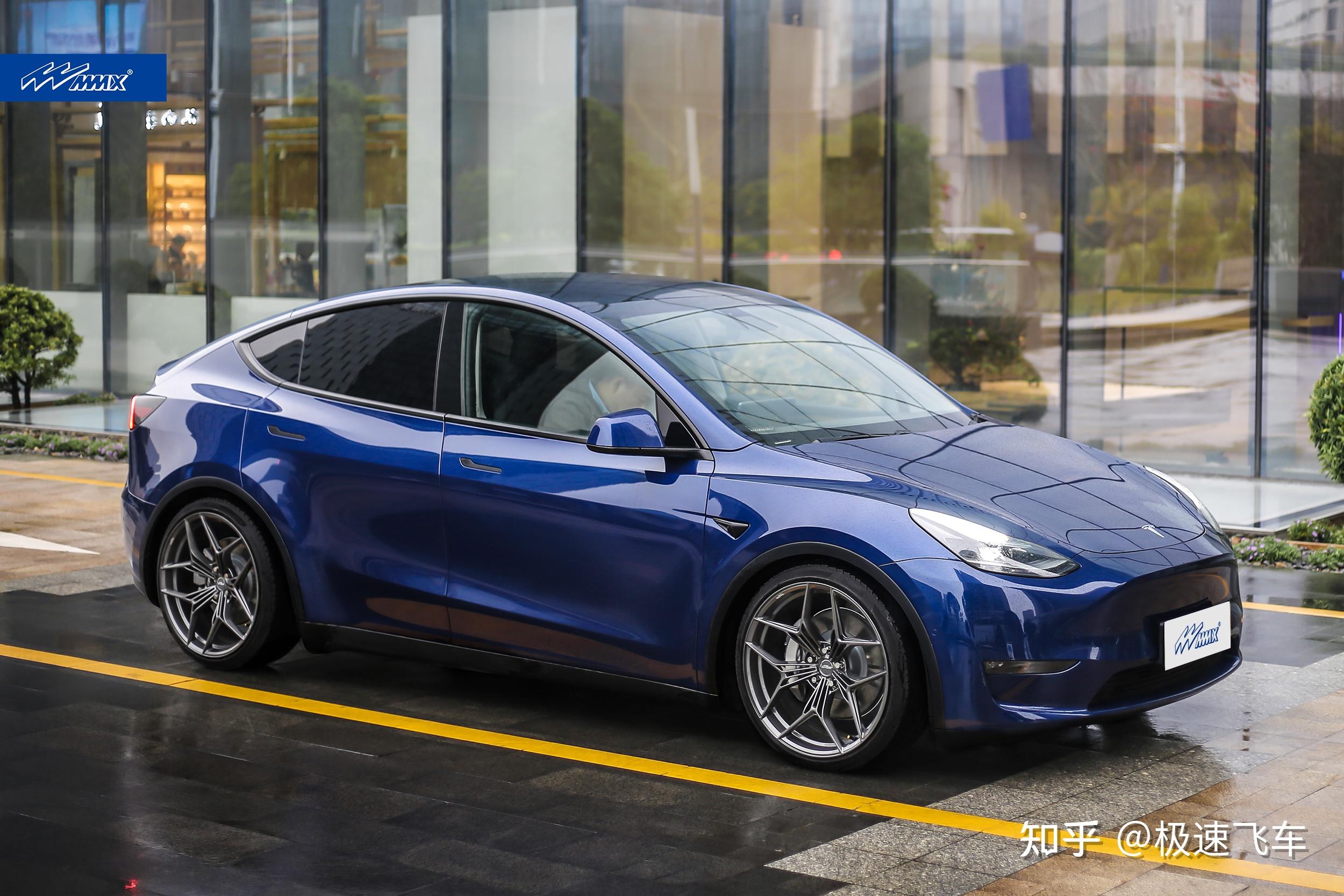 今天它来了中国首例特斯拉modely升配21英寸轮毂