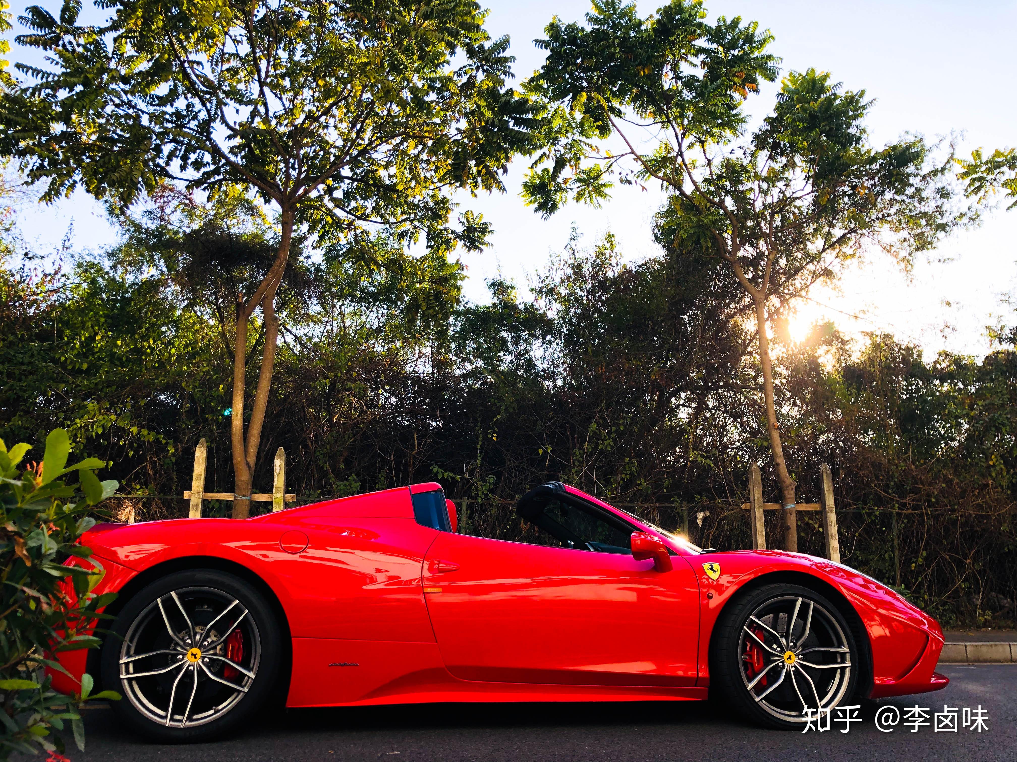 男人的红色梦想法拉利458spider