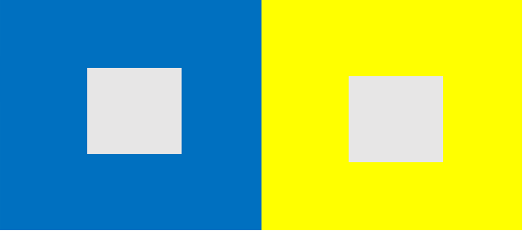 颜色对比是指一个物体的颜色会受到它周围物体颜色的影响而发生色调的