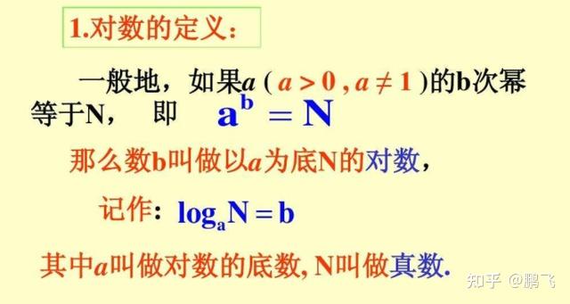 指数和对数的转换 - 知乎