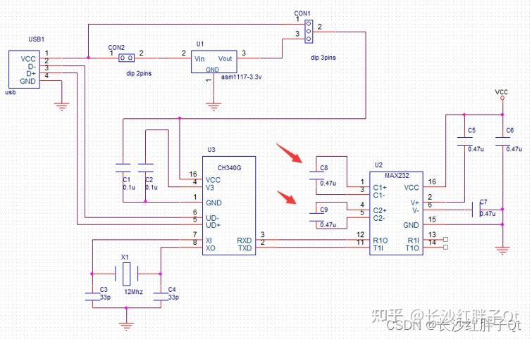 硬件开发笔记（四）：硬件开发基本流程，制作一个USB转RS232的模块（三）：设计原理图 - 知乎