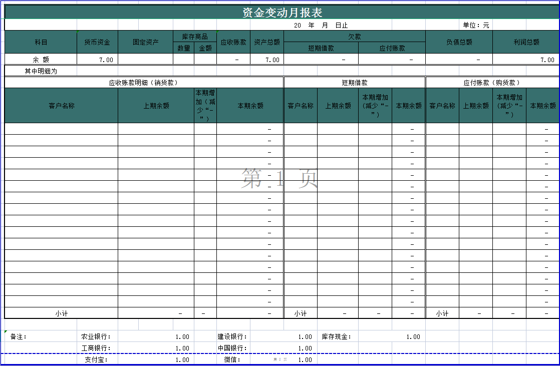 以上就是8張內賬表格的部分內容,想把內賬做得簡潔,美觀,還不趕快收藏