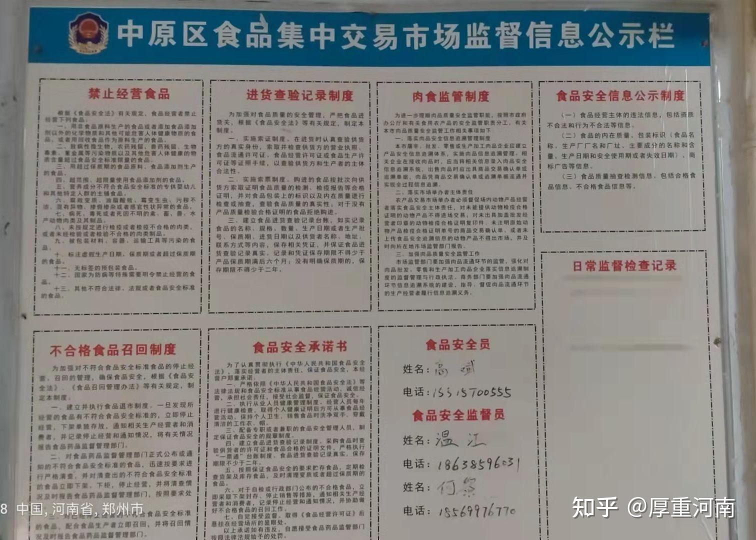食品集中交易市场监督信息公示栏食品安全信息化岗位职责食品安全追溯
