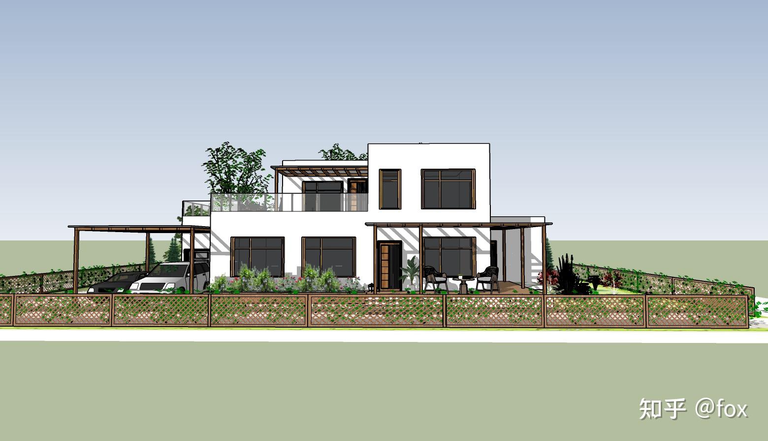 田园别墅设计 plan facade