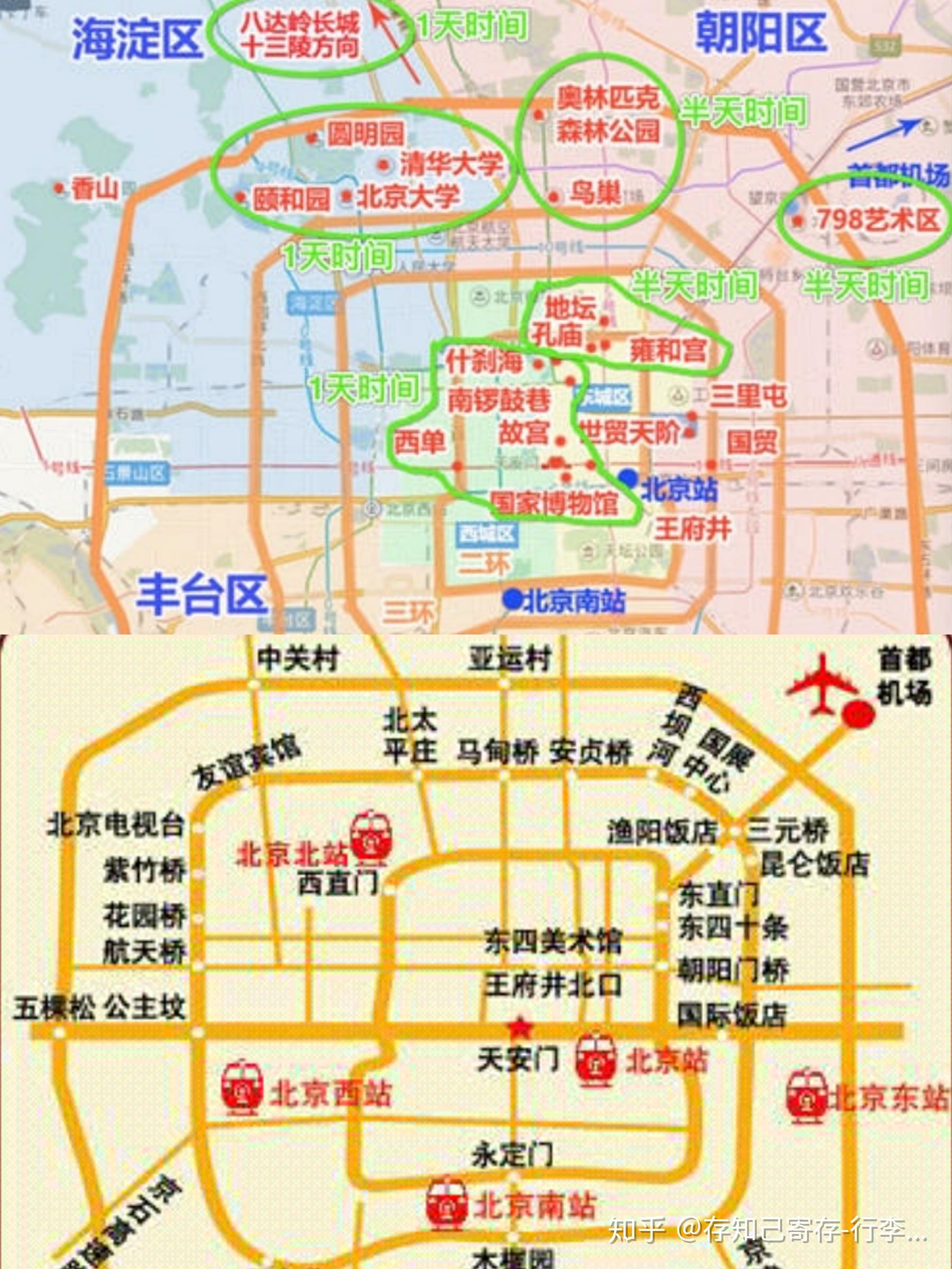 北京3日游最佳路线图图片