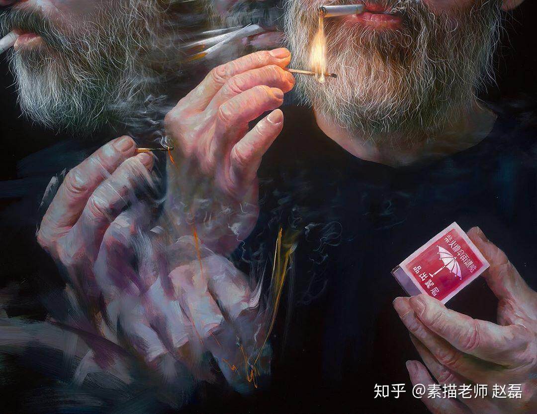 是得抽多少烟才能画出这么帅的油画