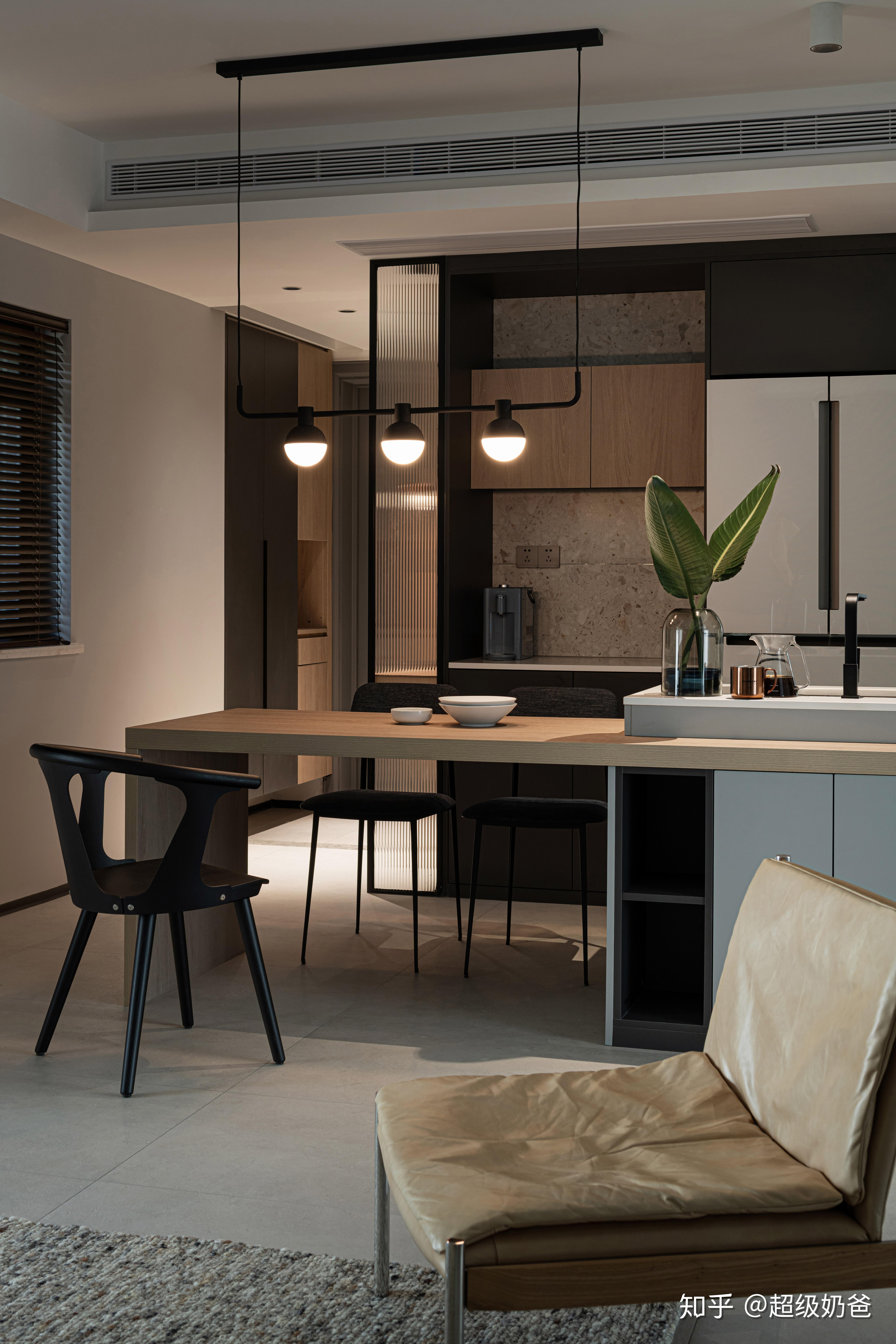 101㎡精装房改造ldk一体化洄游动线卡座代替沙发她家摩登又温暖