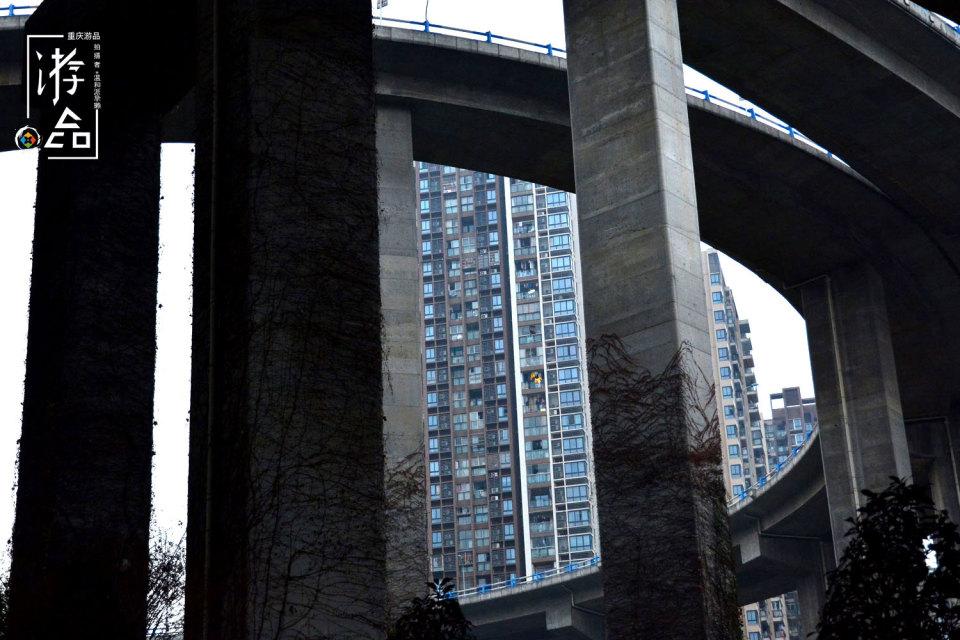 鹅公岩公园绝了头顶是高架脚下是梯坎身边是言子