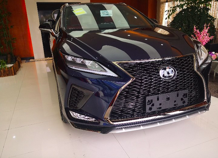 进店实拍2020款雷克萨斯rx宝石蓝色车身很帅气售4050万元起