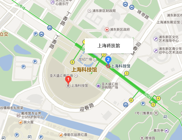 上海科技馆平面图图片