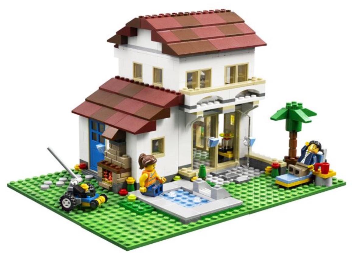 乐高 LEGO 31069 创意百变3合1 家庭别墅 2017速拼评测_哔哩哔哩_bilibili