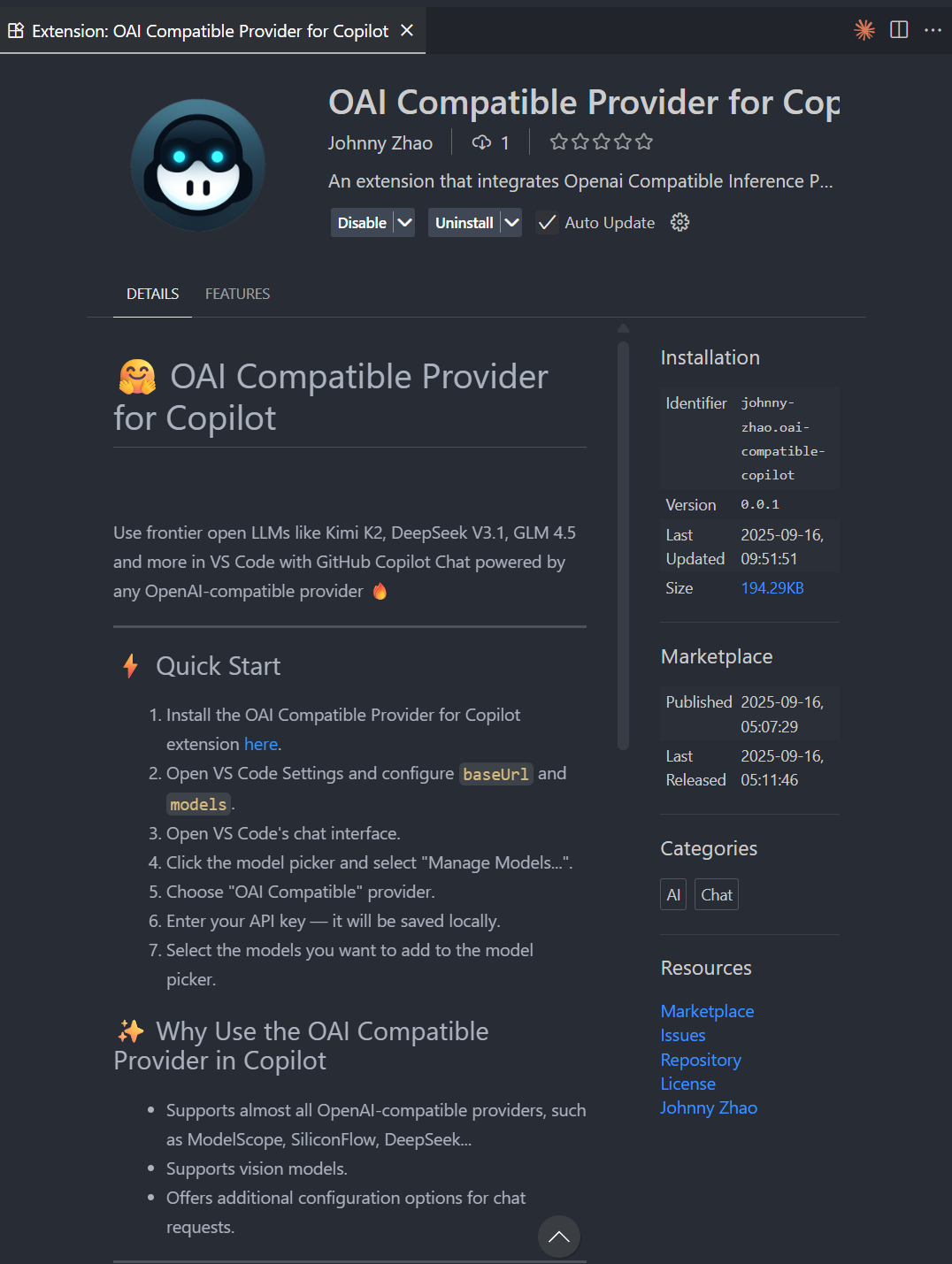 VSCode Copilot 也能支持其他OpenAI兼容接口啦，可以使用其他模型（DeepSeek、Kimi、Qwen）和第三方转发API - 知乎