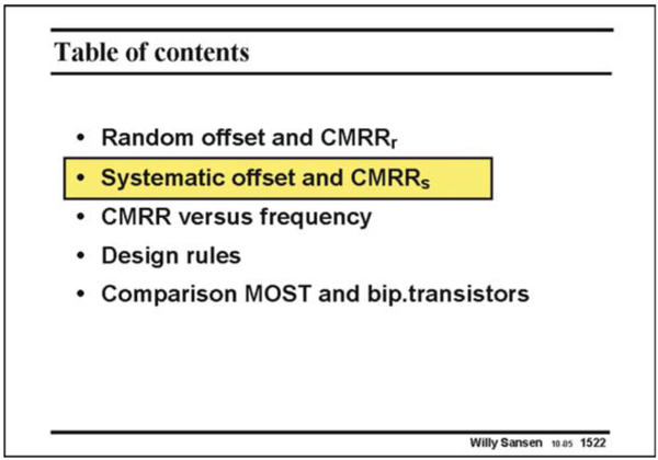 Chapter #15 Offset and CMRR: random and systematic - 知乎