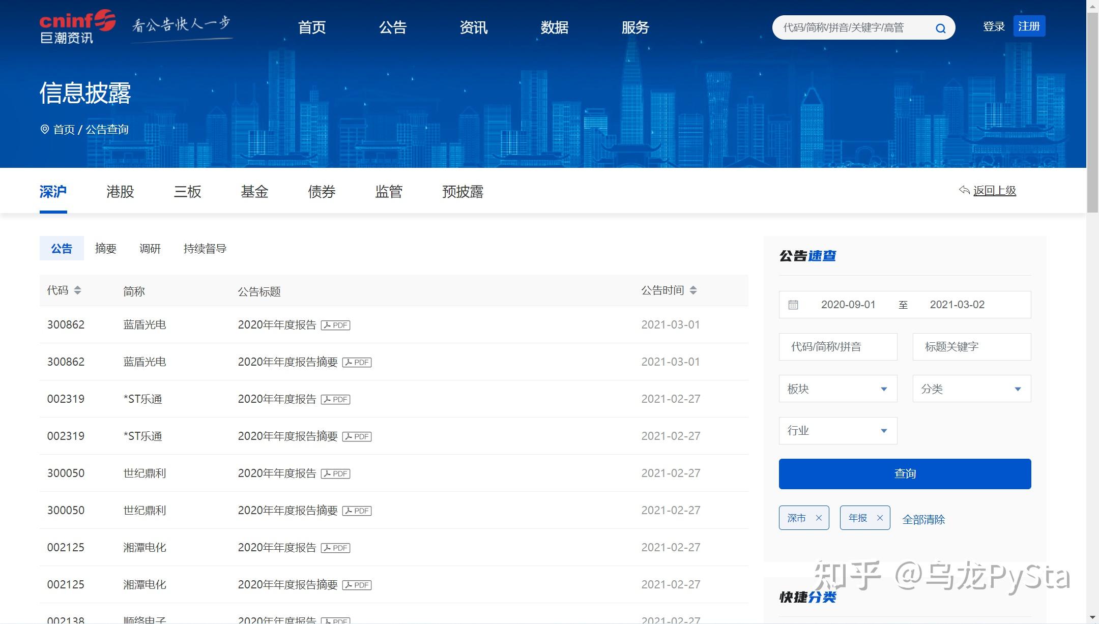 爬虫实战 | 30行代码轻松爬取全部A股公司年报 - 知乎