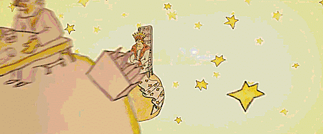 小王子又告别了一个奇怪的大人 在星空中继续遨游 这一次他降落到了一