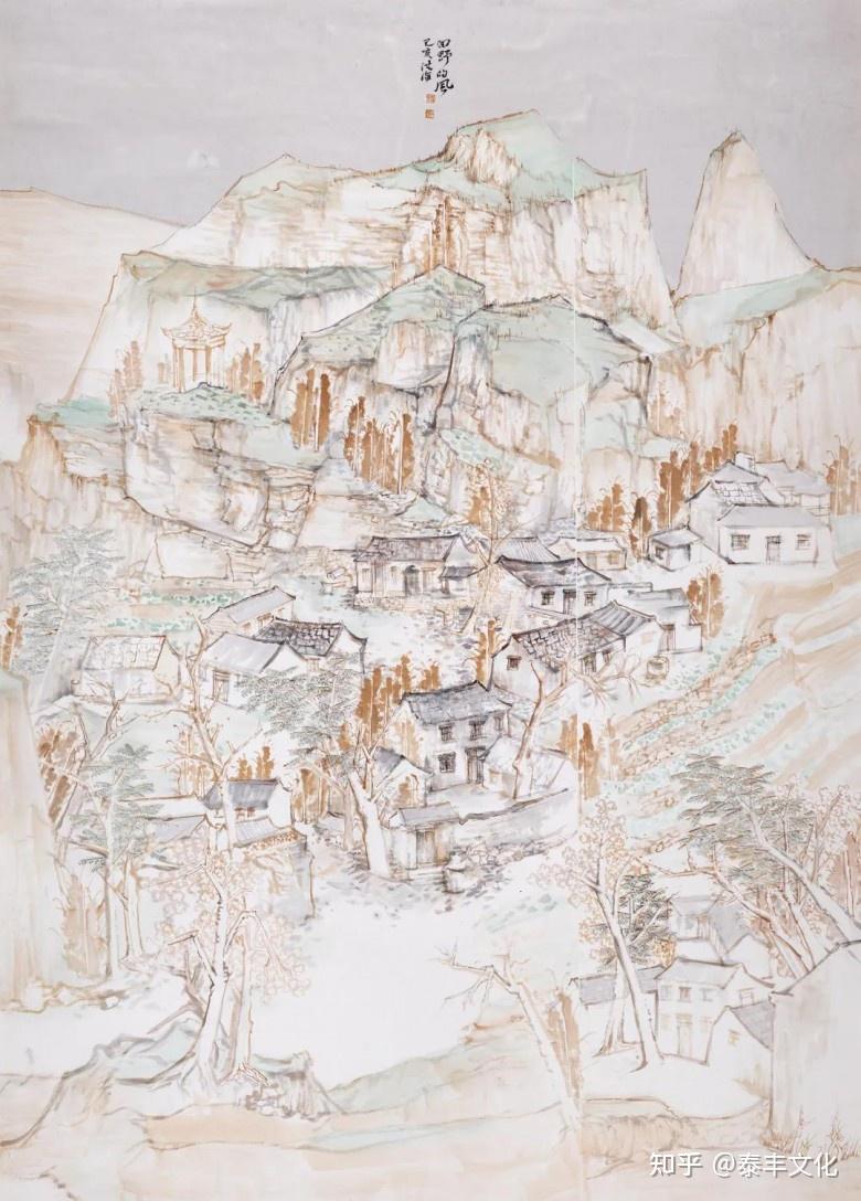 刘洪海《田野的风》"只因探奇览胜,不知山高水远",在画家刘洪海的