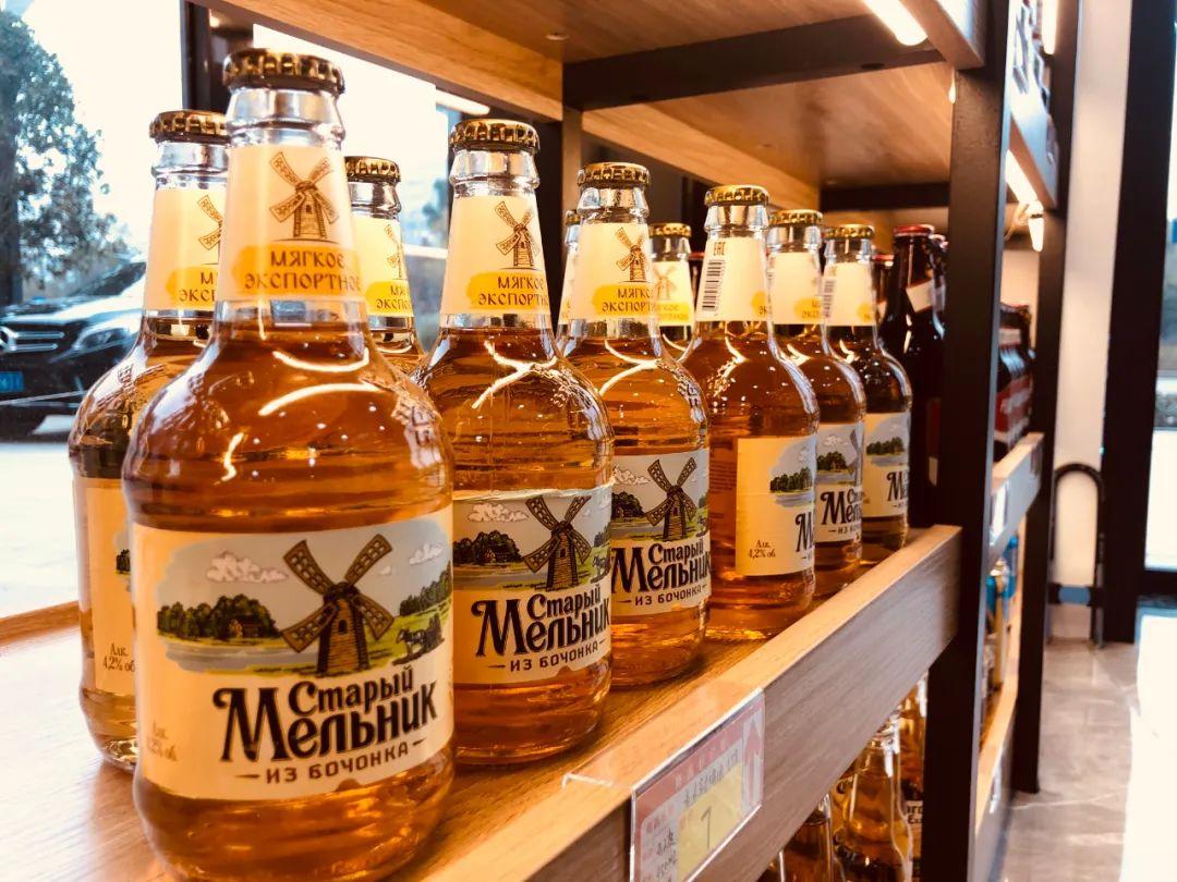 俄罗斯老米乐啤酒淡爽啤酒之王