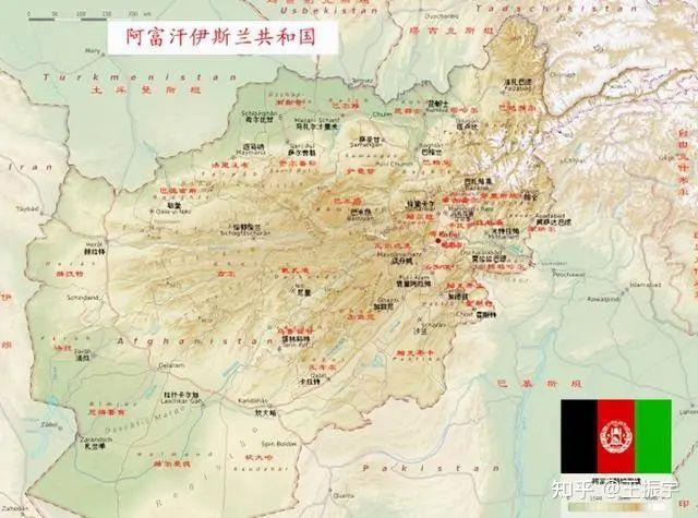 阿富汗与塔利班地图图片