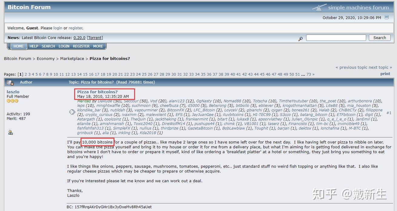 10000比特币换2披萨，为什么？ - 知乎