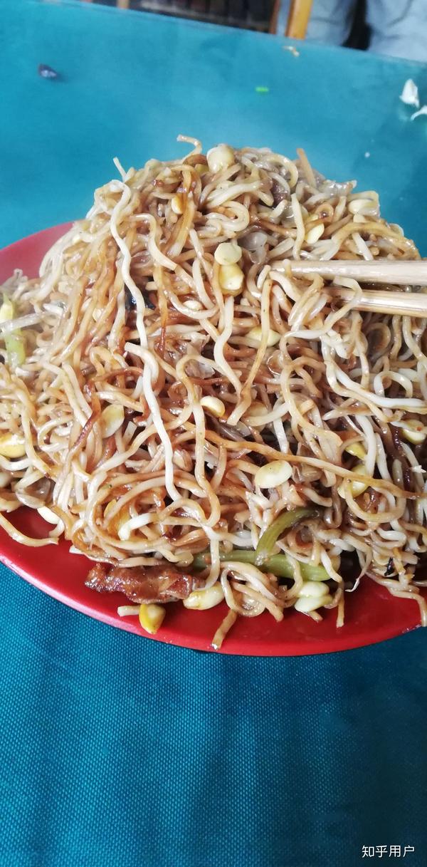 这一份焖面,7元  ,瘦肉丝 短豆芽,良心!