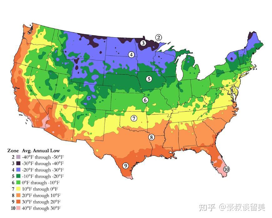 美国留学哪些州的气候最好?