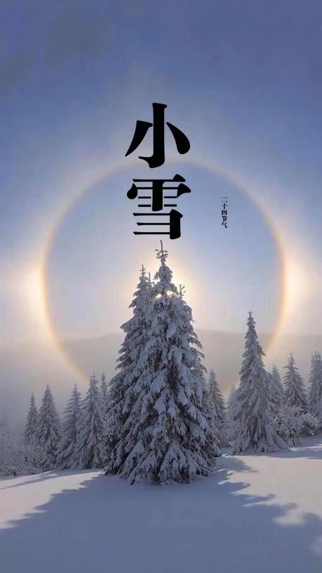 小雪节气愿你有衣暖身愿你有人暖心