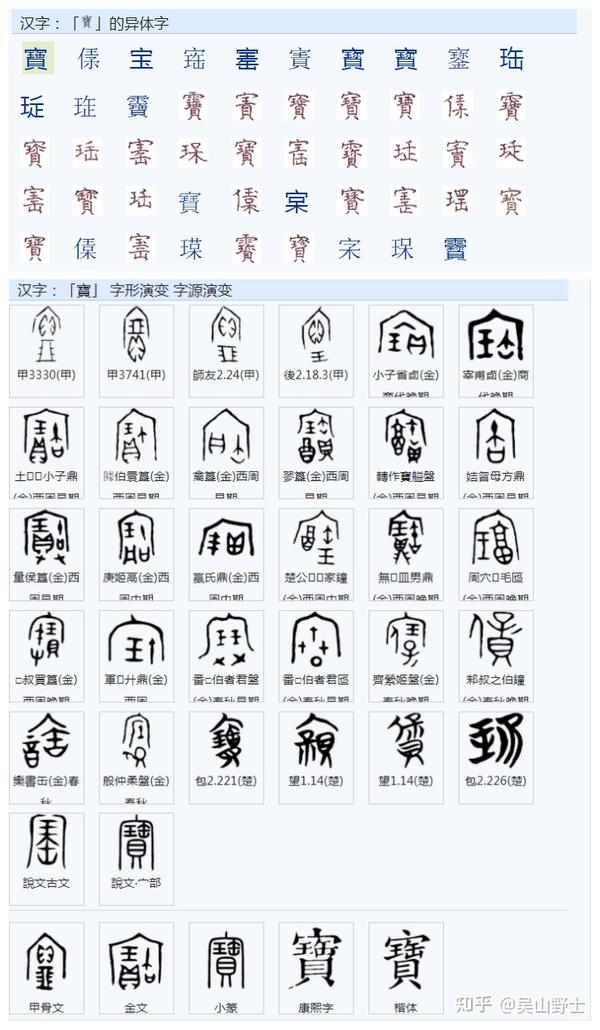 “寶”字是什么时候简化成“宝”的? - 知乎