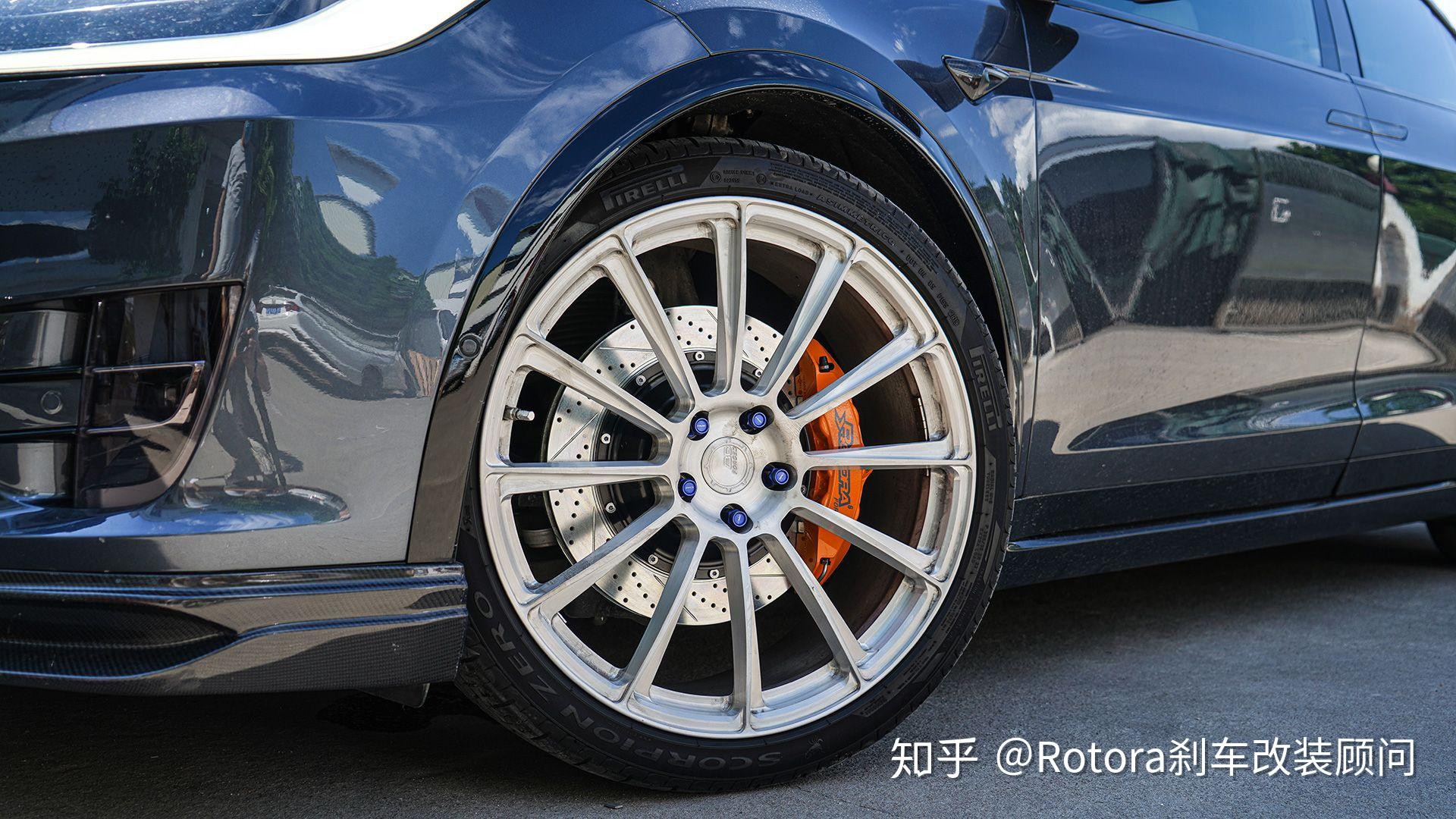 特斯拉modelx改装rotora刹车の案例
