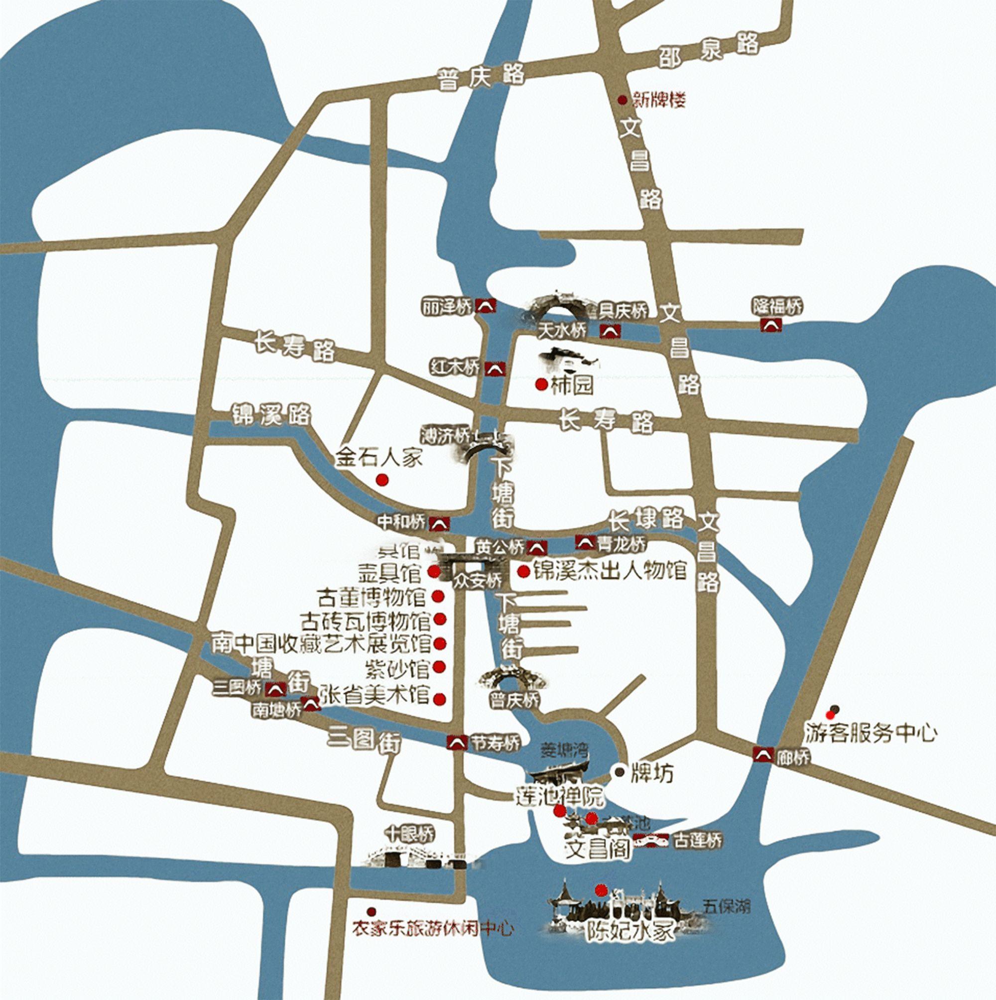 锦里游览路线图图片