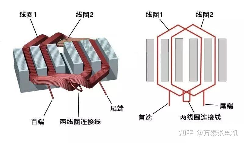 双速电机绕组图片