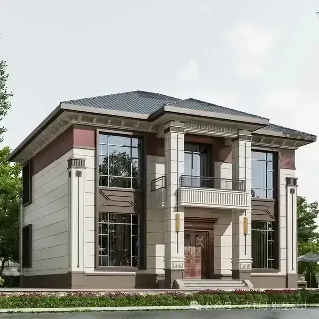 五一假期返乡自建房热潮！这22款二层新中式别墅自建房非常棒！ - 知乎