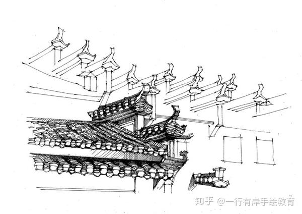 一行有岸直播課2020宏村寫生屋頂馬頭牆19