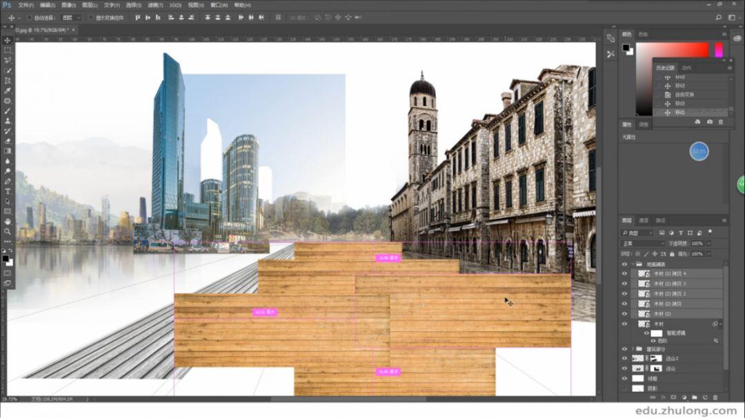 只用一个ps做出来的效果图居然