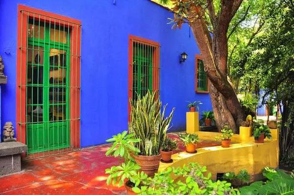 弗里达在墨西哥城的蓝屋