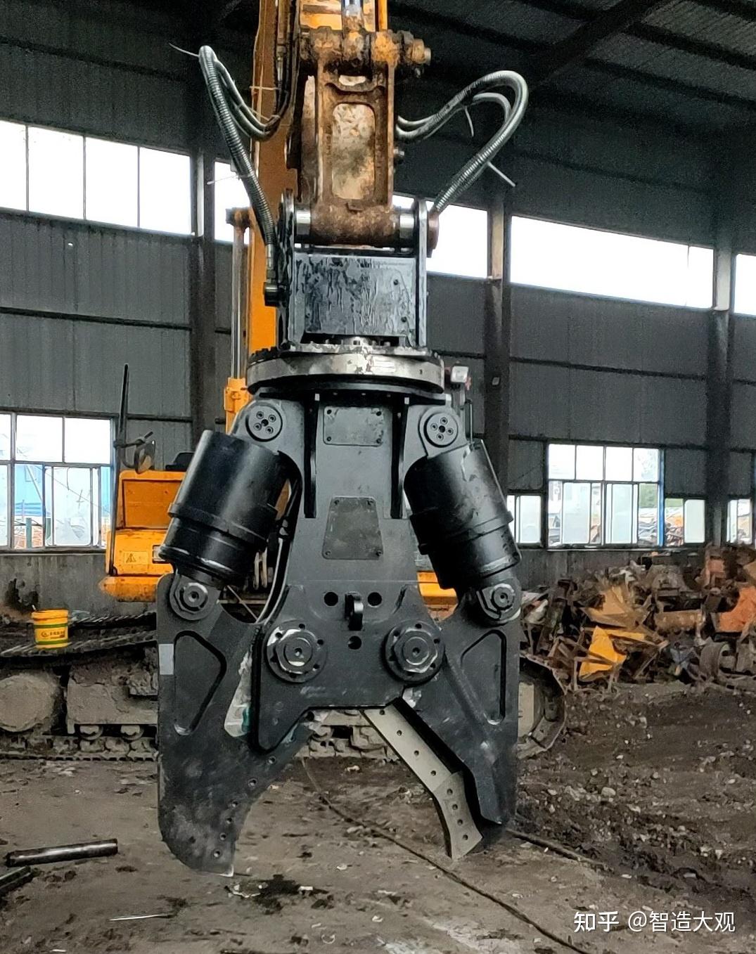 245挖机液压剪双杠剪实拍照片