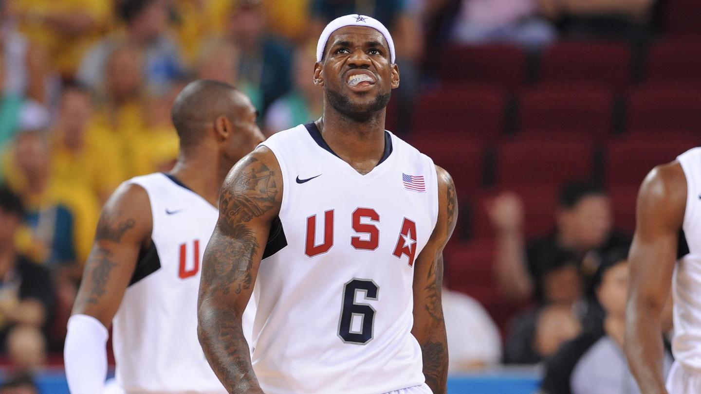 降维打击詹姆斯美国国家队十佳球