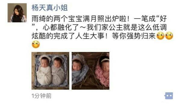 张雨绮产下龙凤胎三套宝宝写真吸睛无数网友惊叹基因强大