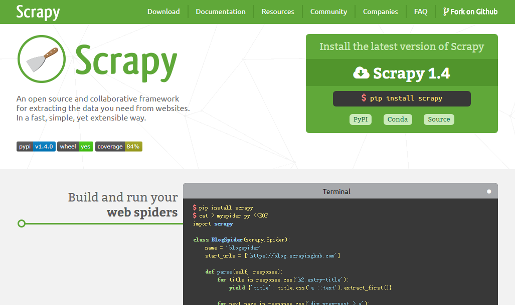 二、Python的爬虫框架