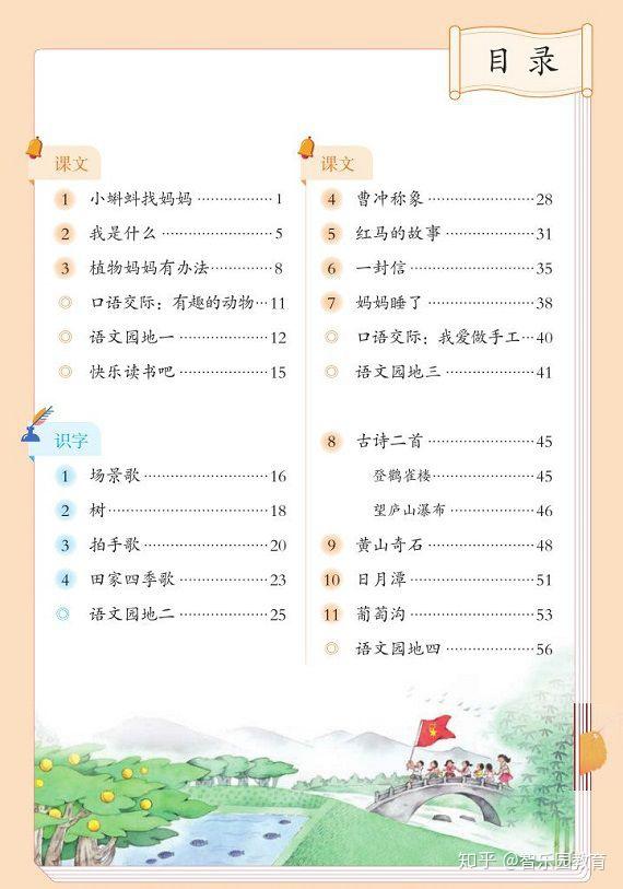 【电子课本】部编版小学二年级语文上册教材电子版 - 知乎